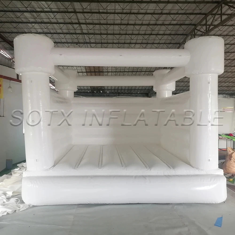 for Wedding Party Commercial New White Bouncy Castle Inflatable White Jumping Castle Adult Kids Bounce Bouncy Castles House