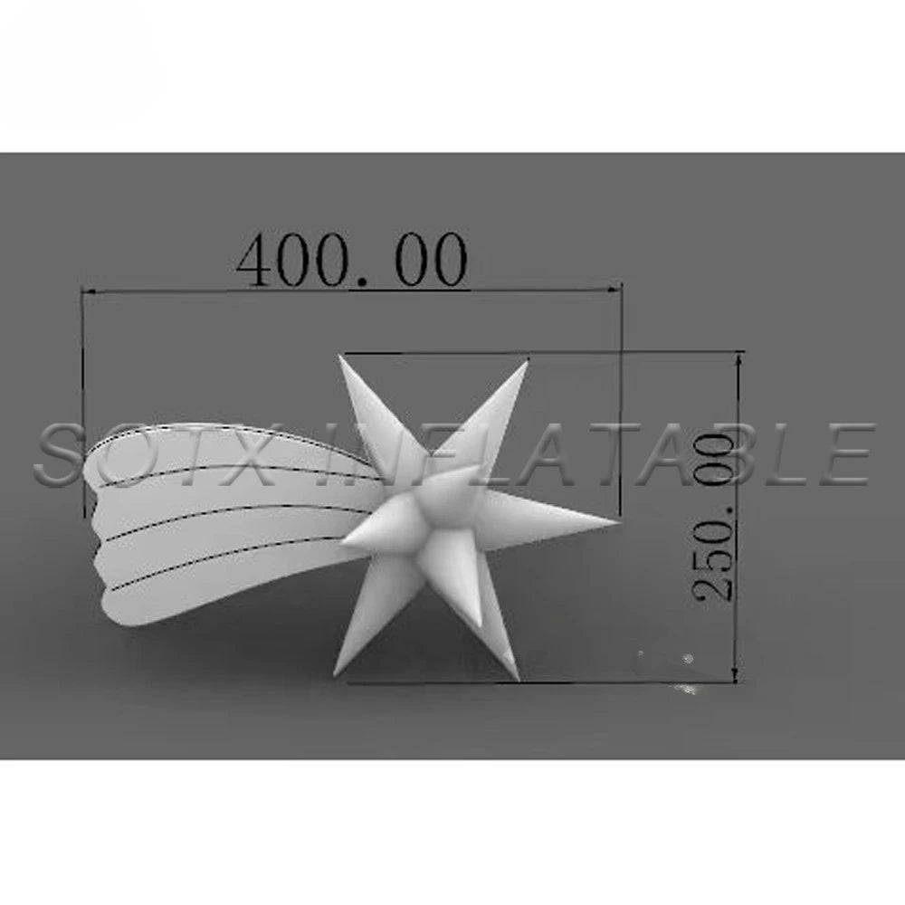 For Parade Events Best Giant Shooting Inflatable Star Costume With Led Lights Adults Walking Star Balloon Performance Costume
