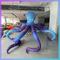 night club hanging decoration building Inflatable Octopus Model Blue Octopus Barfaçade ocean park atmosphere props