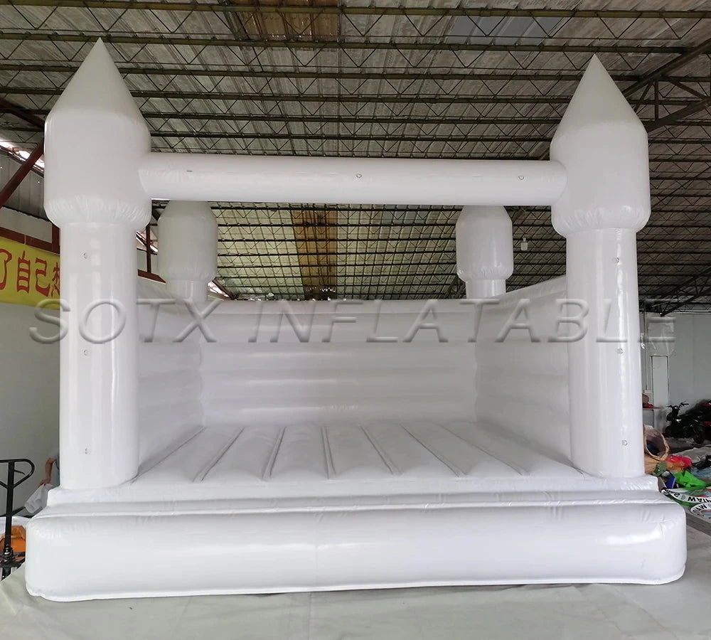 for Wedding Party Commercial New White Bouncy Castle Inflatable White Jumping Castle Adult Kids Bounce Bouncy Castles House