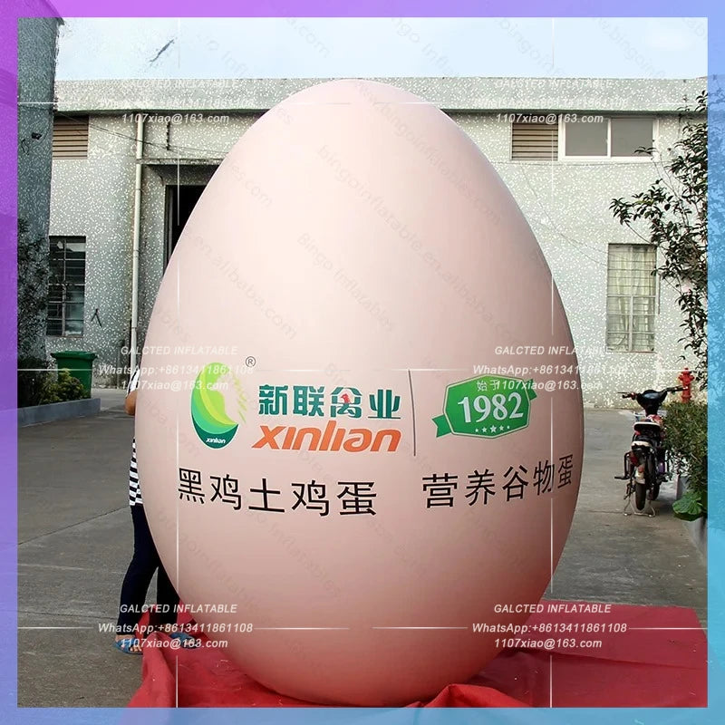 inflatable egg high quality pvc Inflatable Toys 2.5 meters airtight big  material air-sealed air-blown egg inflatable toys