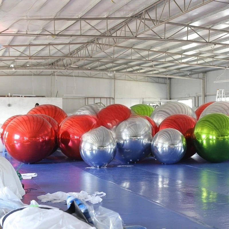 Reflective Balls Polished Giant Christmas Mirrored Spheres Hollow Ball for Christmas Home Garden Party Clubs Decoration