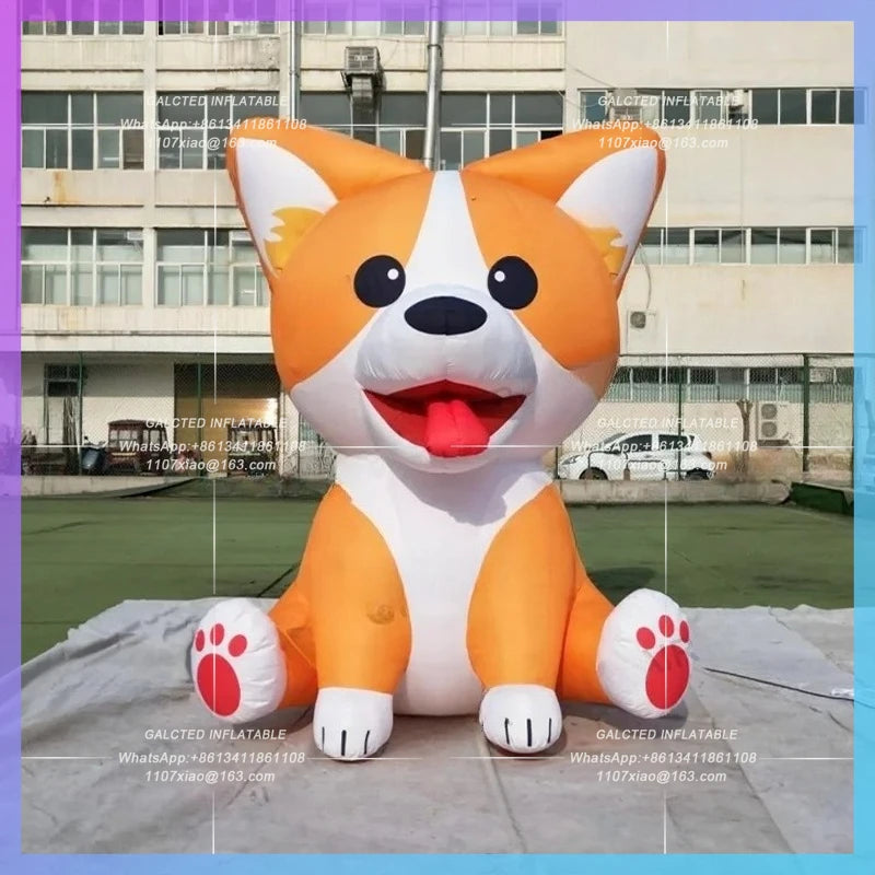 Inflatable Animal for Advertising Lovely Inflatable Pet Dog Customize Decoration Cute Cartoon Dog Inflatable