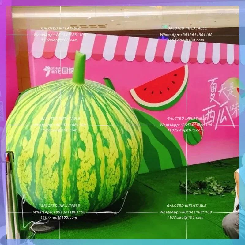 watermelon festival rural fruit  Inflatable watermelon air model market music festival bar stage lighting advertisement