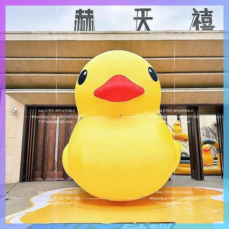 stage lighting bar cruise interactive Inflatable yellow duck air modelatmosphere foil IP customization