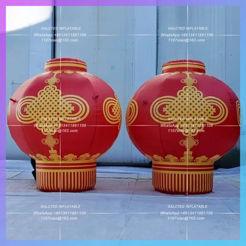 christmas Chinatown decoration Giant ourdoor inflatable red lantern chinese new year gift festive celebration