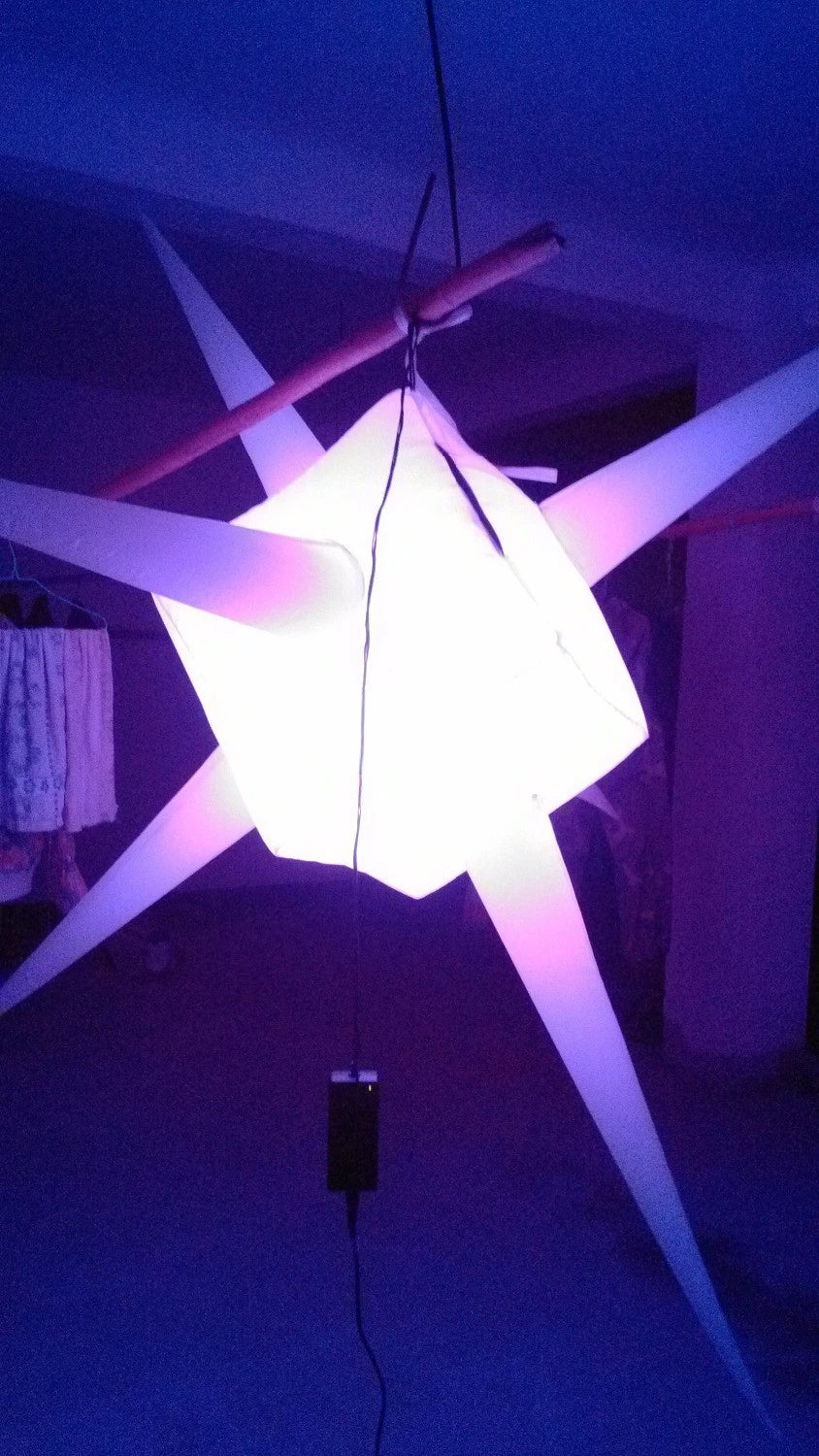 decorations for night 2 pcs nice hanging decoration lighting inflatable stars