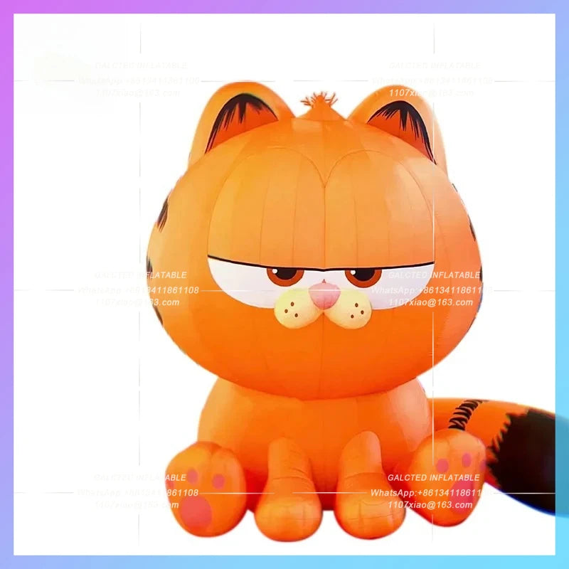 Fortune Cat Air Model  Inflatable cartoon Orange Cat Mall Atrium Pet Festival Pet Festival Beach Music Festival lighting