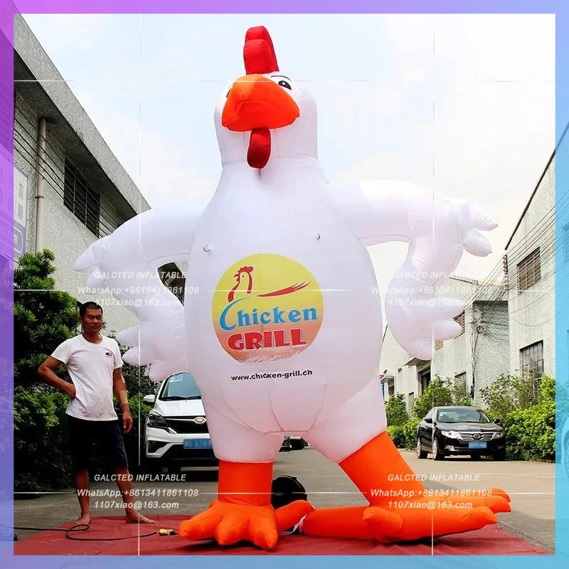 High Quality Factory Direct Sale Various Inflatable Cartoon Chicken  Suitable For Advertising/Event Decorations-BG-C0553-Toys