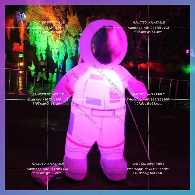 Inflatable Astronaut Model With LED Lights Inflatable Toys 3mH/5mH  For Decoration Custom Made Inflated Space Pilot - Toys