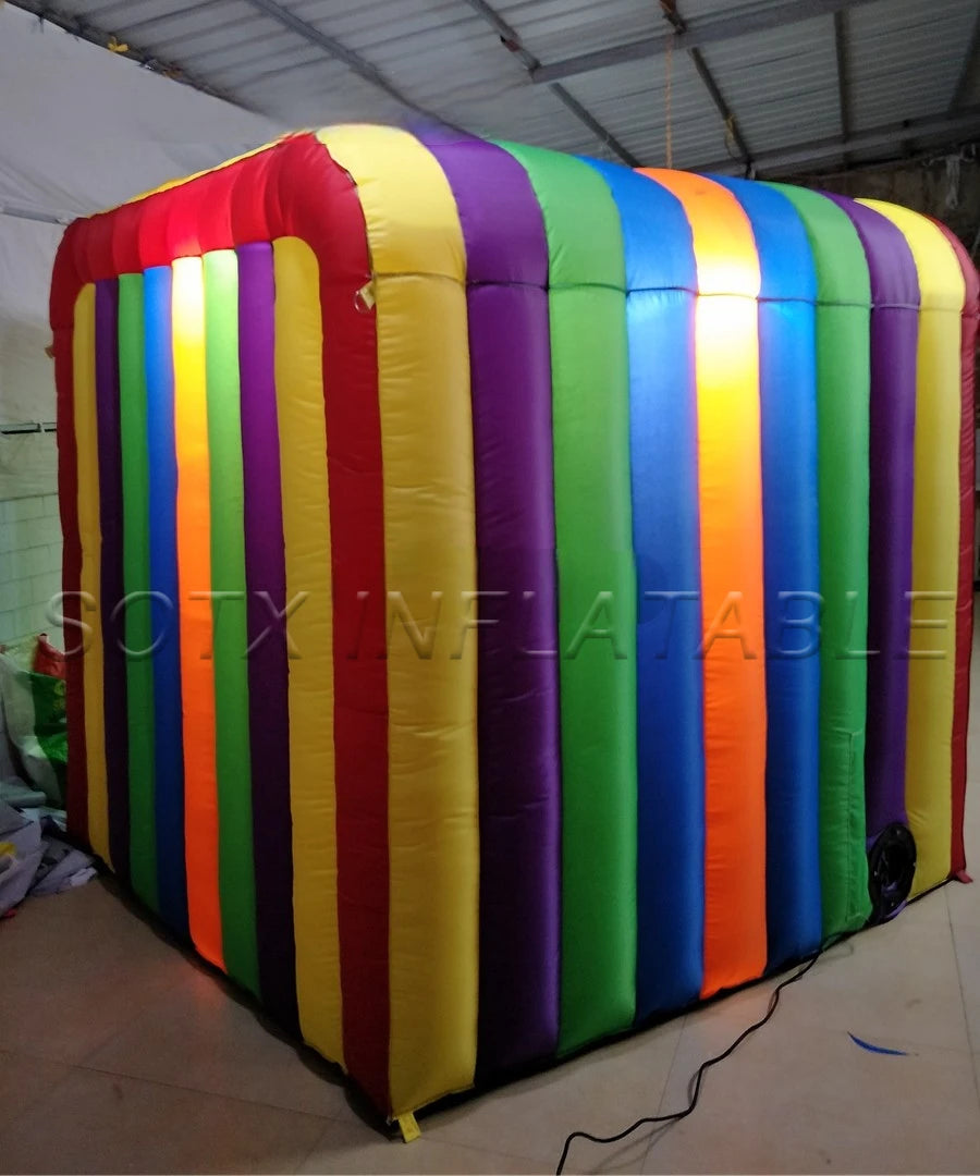 Photo Canopy 1.9x2x1.8m New Style Beautiful Mini Colorful Inflatable Photo Booth Funny Birthday