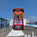 Advertising DecorationOutdoor 5mH Tiki Statue Stump Inflatable Stump Model for