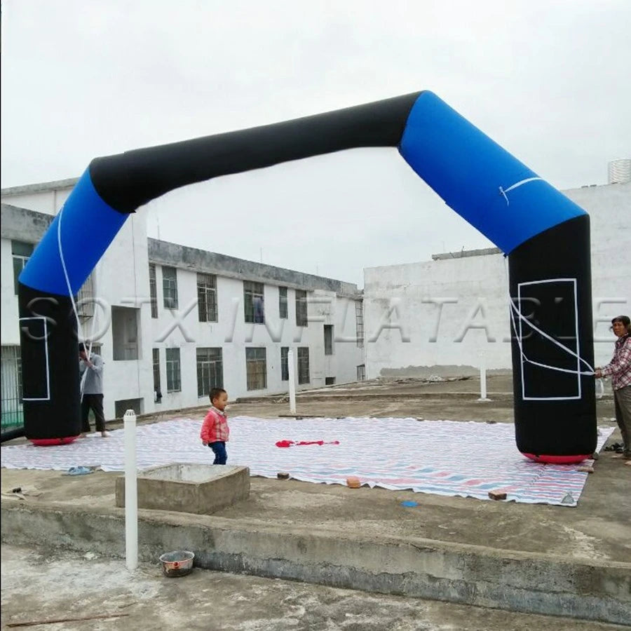 Outdoor Event 8m Wide Marathon Arch Inflatable Race Arches Start Finish Line Archway For