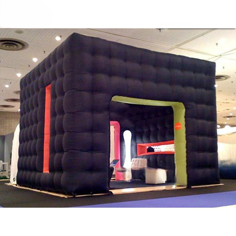 Structure With Do Customized Black Rubik Inflatable Cube Tent Large Event Showroom Wedding Party Marquee Giant Mobile Room