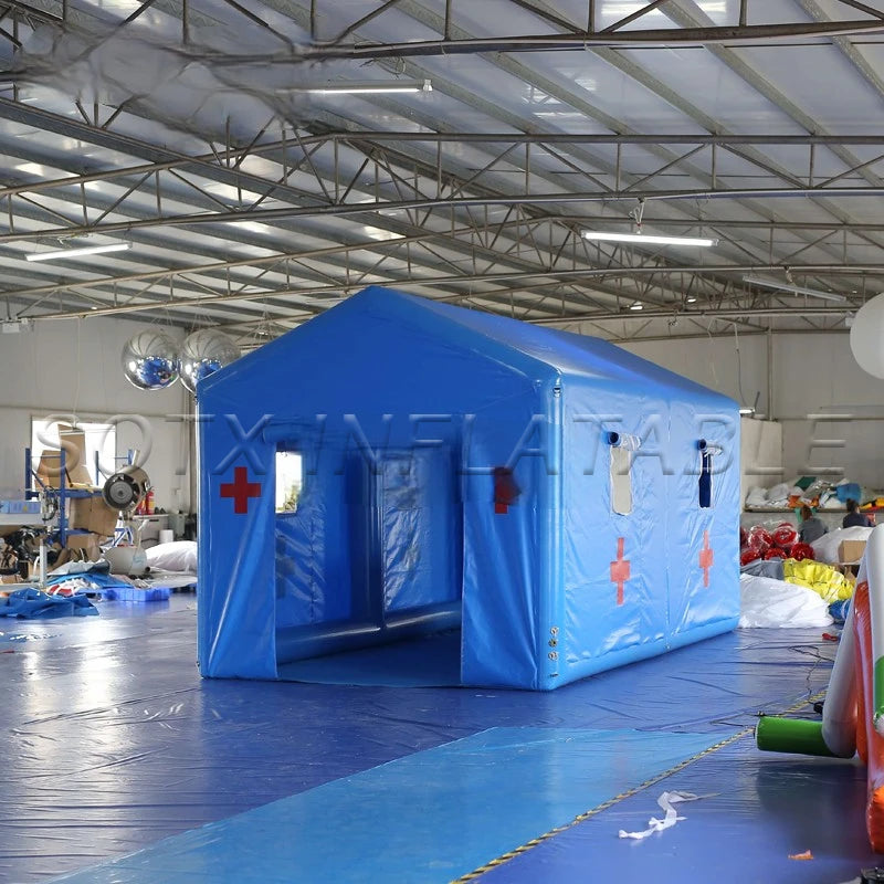 Patients Treatment Customized Airtight Inflatable Emergency Tent Inflatable Medical Tent for First Aid