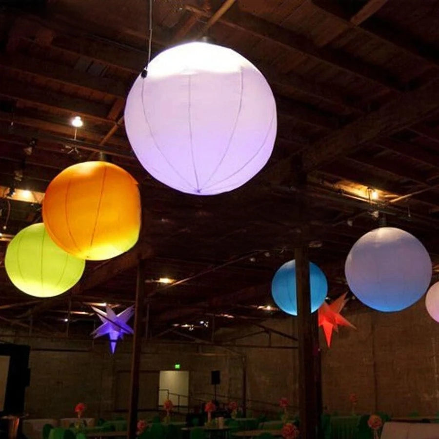 For Decorations Ceiling Hanging Decoration LED lighting Inflatable Round Ball /Inflatable Pellet