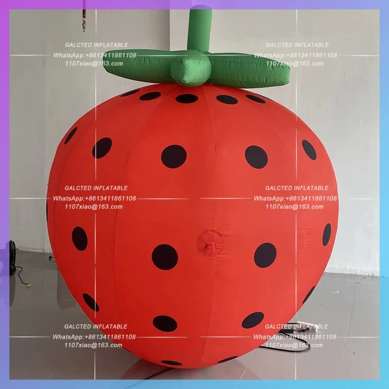 summer fruit fair layout mall Air-filled simulation strawberry air model atrium outdoor market drainage
