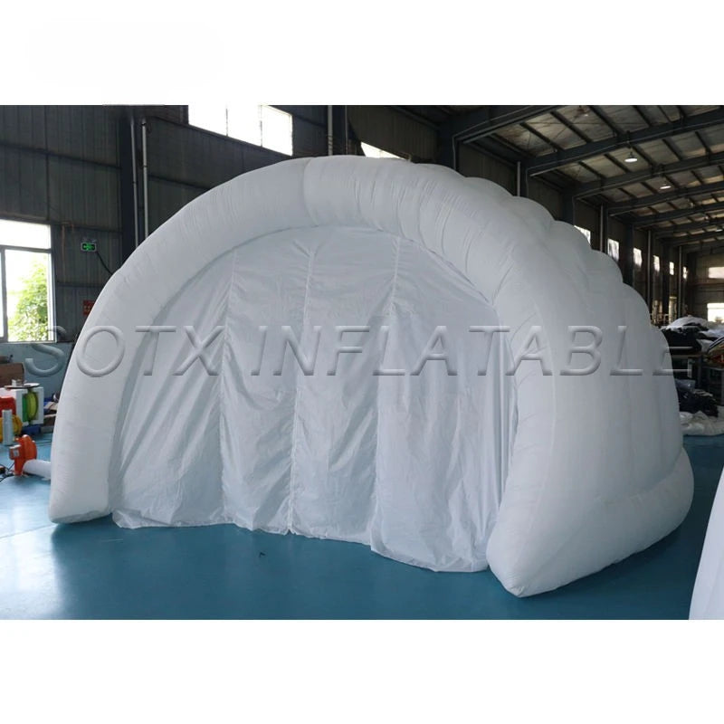 Wedding Trade Show 5.5m Dia.Giant Inflatable Helmet Dome Tent Inflatable Igloo Dome Tent with Door for Events Conferences