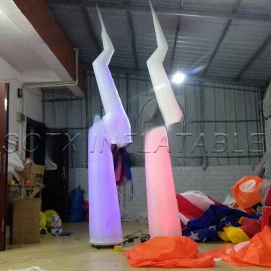 for Event/club in Night Amazing flash Lighting balloon inflatable party decorations Inflatable Lightning pillars