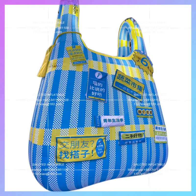 outdoor lighting atmosphere layout Inflatable handbag creative personality wacky IP customization