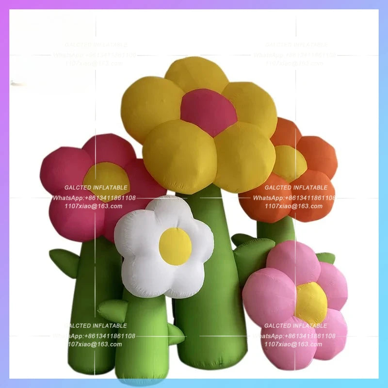self-identified plant parent-offspring Inflatable flower model fair layout drainage