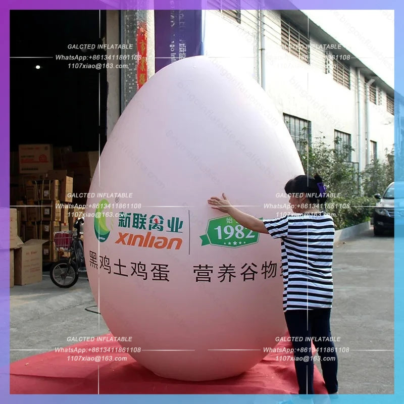 inflatable egg high quality pvc Inflatable Toys 2.5 meters airtight big  material air-sealed air-blown egg inflatable toys