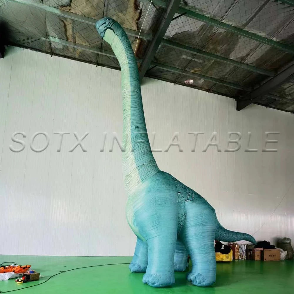 Event Decoration 8m High Large Inflatable Brachiosaurus Dinosaur Inflatable Animal For Festival Party