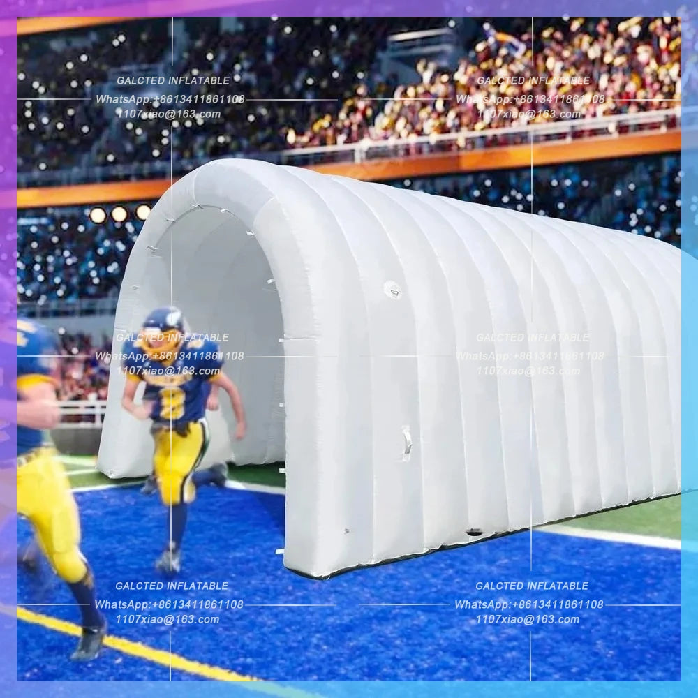 Inflatable Sports Tunnel Entrance Blow up inflatable tunnel tent Versatile Football with Blower for Business Advertising Parties