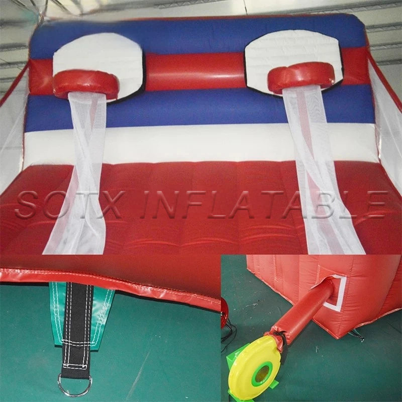 Birthday/Party/Event/Family/Kid 4x3x3m Portable Inflatable Basketball Hoop Inflatable Basketball Shooting Game with Blower for