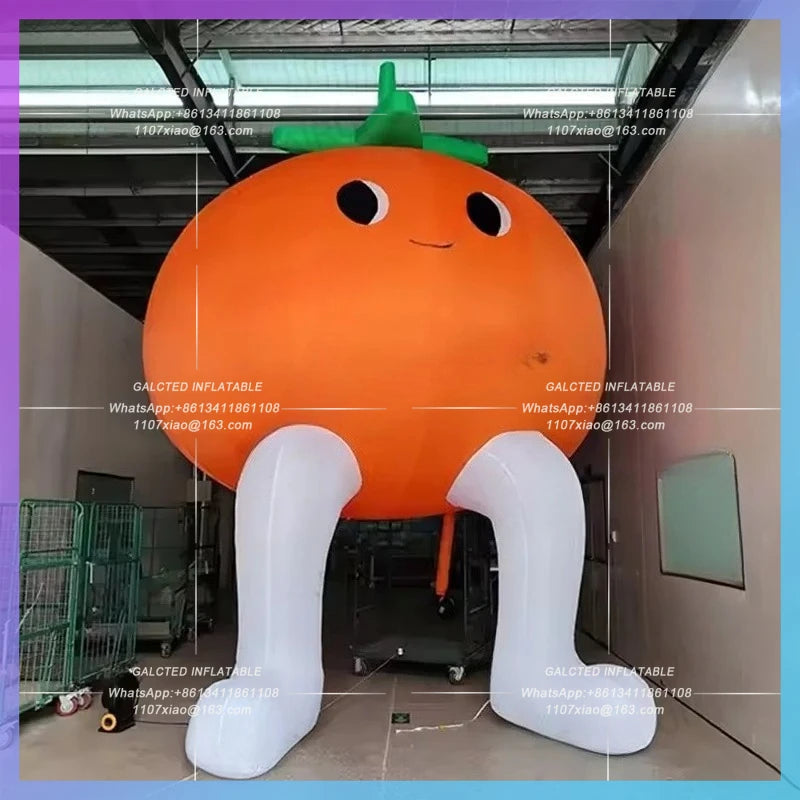 cartoon man summer music festival Customize inflatable persimmon cartoon fruit air model activity decoration fruit beverage adve