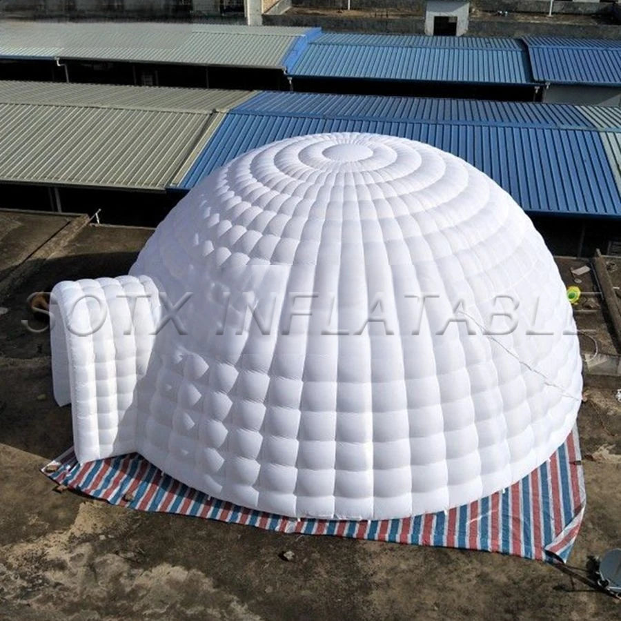 Events Party Advertising 2023 Hot Sale 8m Diameter or Custom Giant Inflatable Dome Tent Igloo Marquee with Free Air Blower For