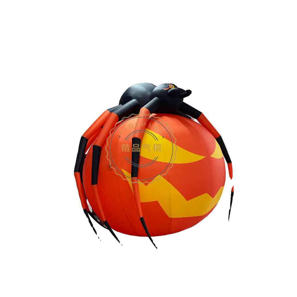 Customizable Inflatable Pumpkin and Spider - Halloween Atmosphere Decoration for Bars and Themed Events
