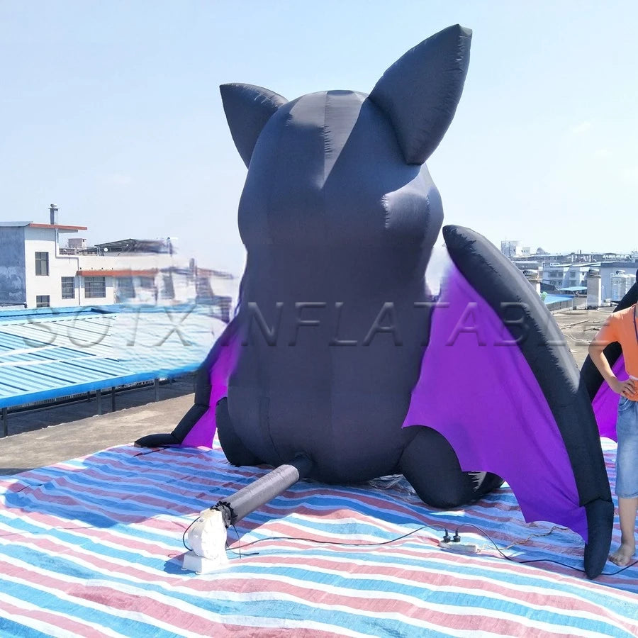 Decoration Props On Sale 2.5m/8ft Tall Giant Inflatable Halloween Item Bat / Inflatable Vampire For Outdoor Indoor Festival