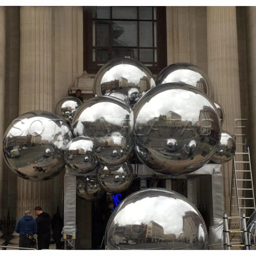 Disco Nightclub Party Decoration 2023 New Design Inflatable Mirror Ball Inflatable Mirror Spheres Reflective Balloon For