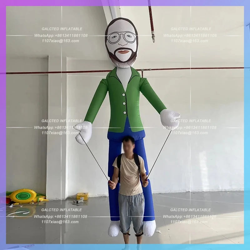 personalized image IP Custom Inflatable human back modelInteractive Tour Comic Show Tour Parade Clap Interactive Props