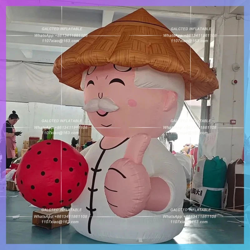 Fruit Festival Village Fair Inflatable Hat Farmers Air ModelHarvest Celebration Parade Enterprise Custom Mascot Decoration