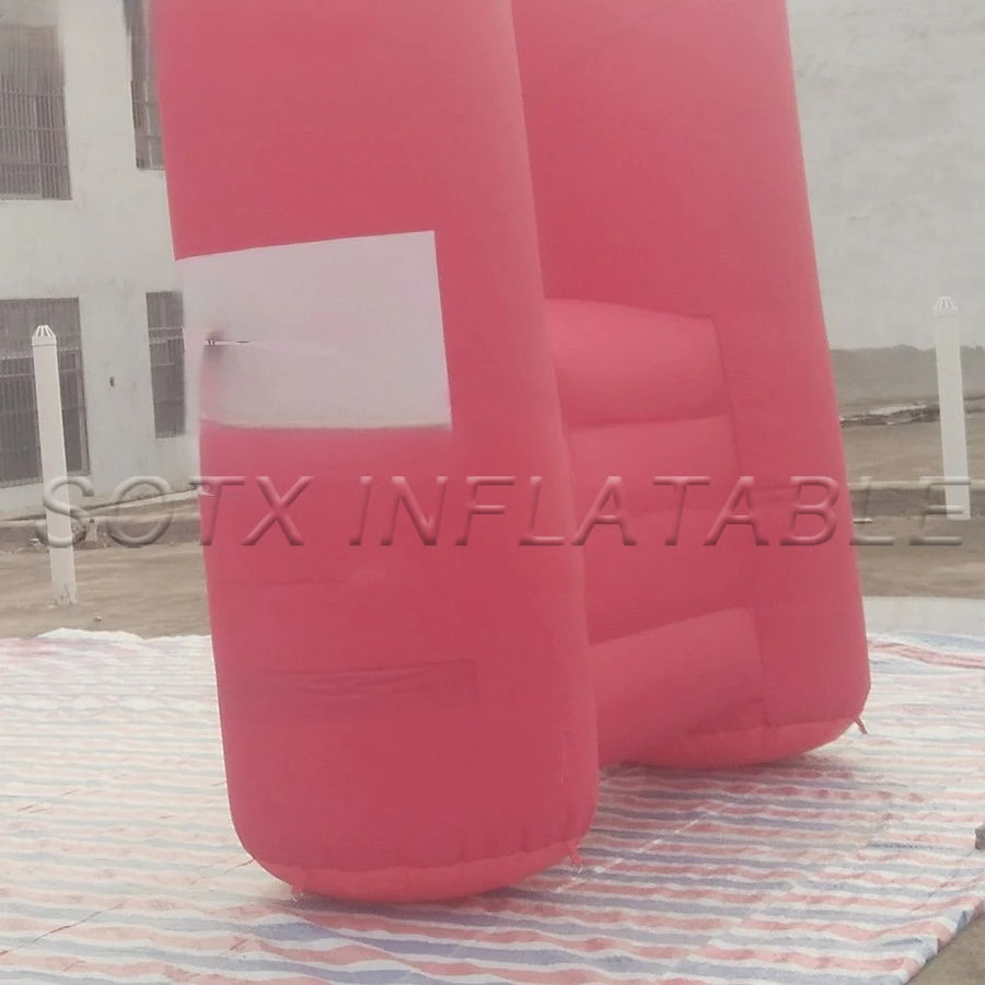 by Free Charge Free Standing Red Advertising Inflatable Arch for Sports Event with Customized Logo