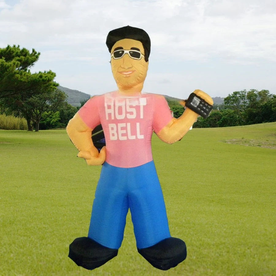 with glasses 4m tall inflatable Korean man and inflatable fitness man