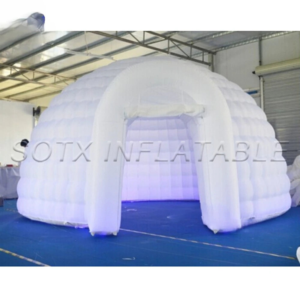 Blower For Sale Rental 8m x 8m inflatable Dome Tent Capacity air Party igloo nightclub Disco Dancing marquee Yoga House With