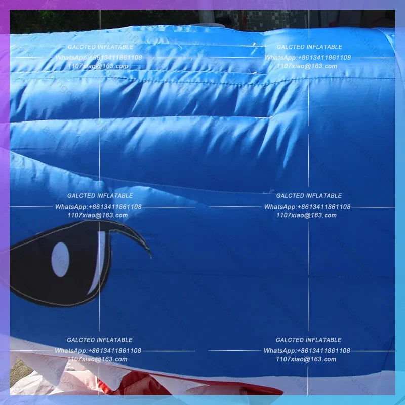 Inflatable Ocean Theme Decorations 16.4Ft Inflatable Cartoon Shark Model  Outdoor/Indoor inflatable Toys For Party-BG-A1102