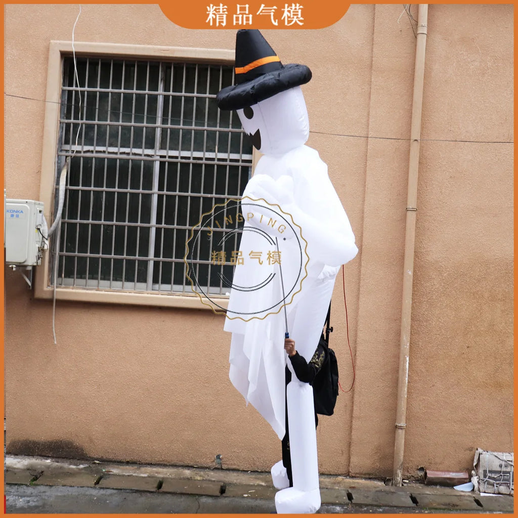 Giant Inflatable Walking Ghost Clown - Perfect for Halloween Decorations, Bar Atmosphere, and Haunted House Props