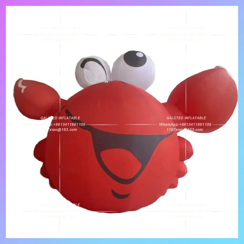 inflatable crab huge red cartoon Seafood restaurant  crab summer beach swimming theme activity decoration