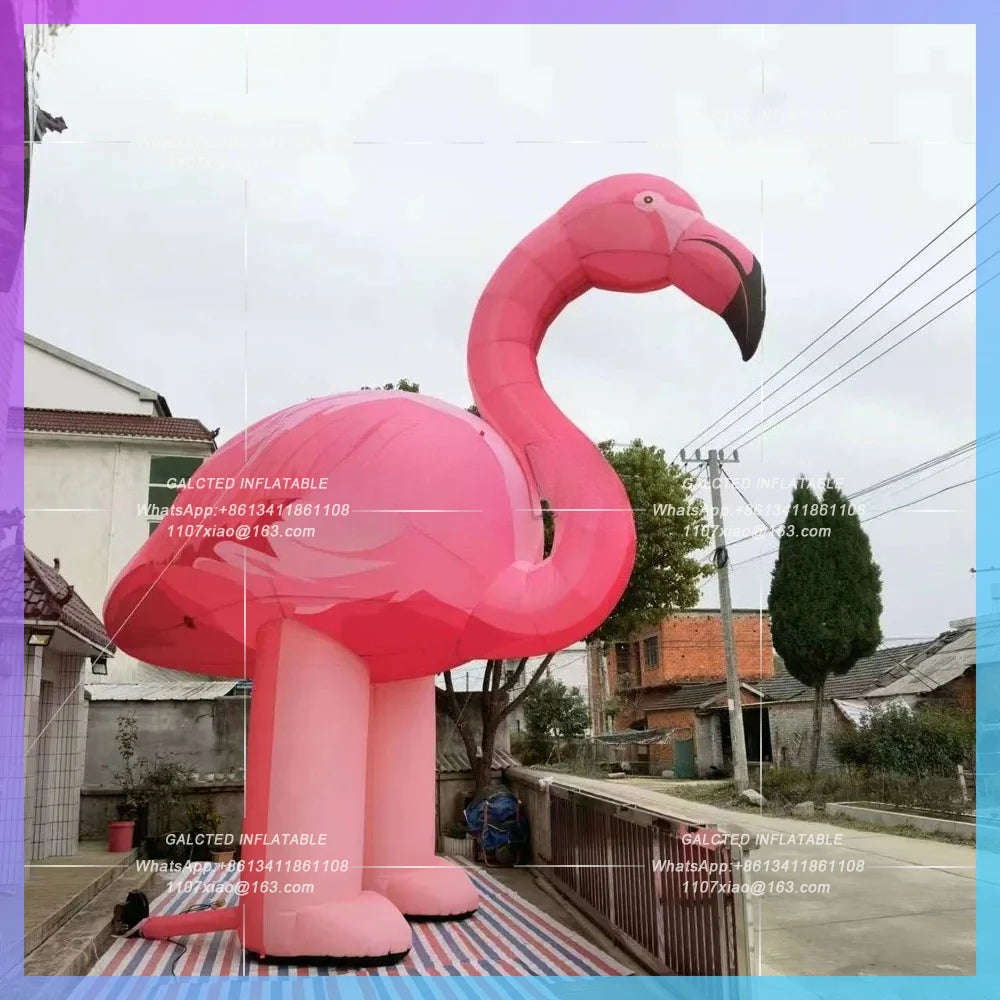 Inflatable Flamingo Pink Lady Party Decoration Giant  Inflatable Bird Animal Balloons For Advertising