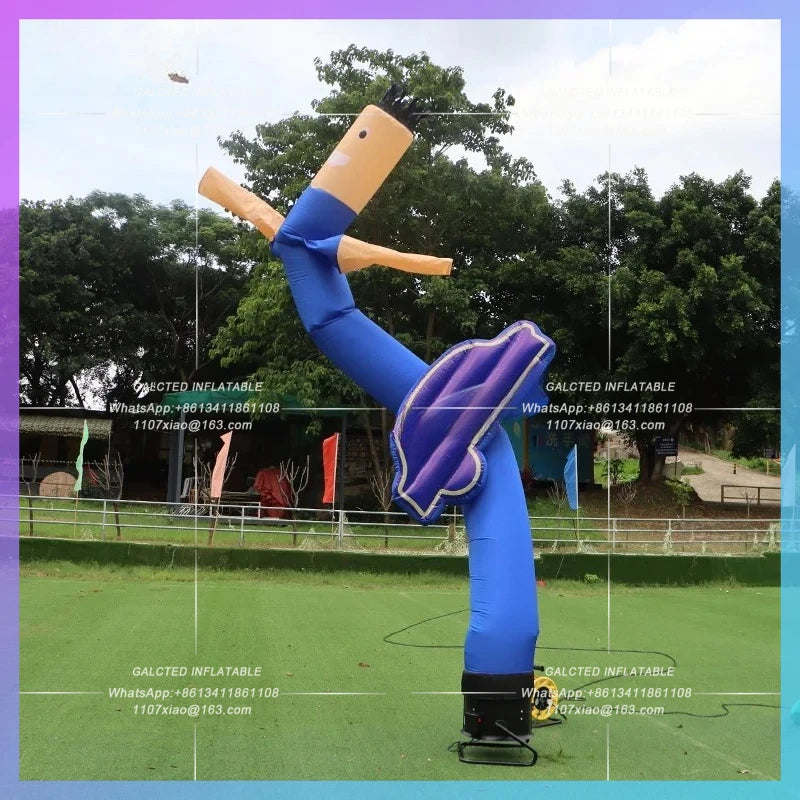 Inflatable Sky Dancer Advertising Inflatable Toys 6m/ 20ft High  Air Tube Man Blow Up Dancer for Outdoor Event-Toys