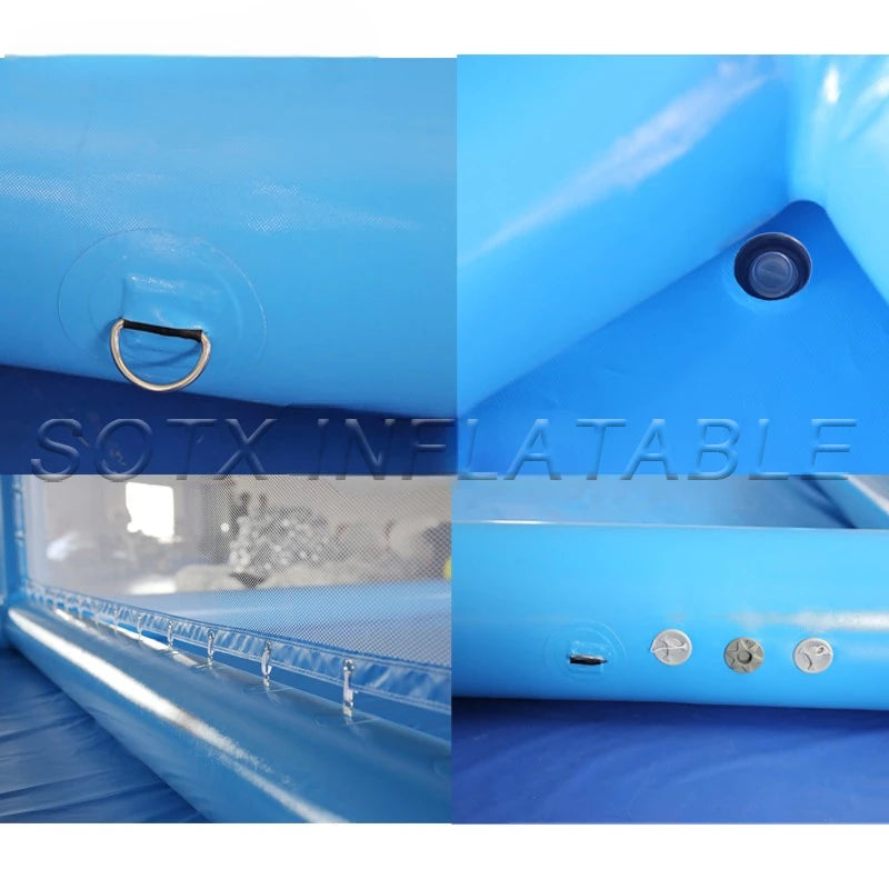 Sport Game Party 33ft Inflatable Beach Volleyball Court Outdoor Inflatable Volleyball Pool Water Volleyball Field for