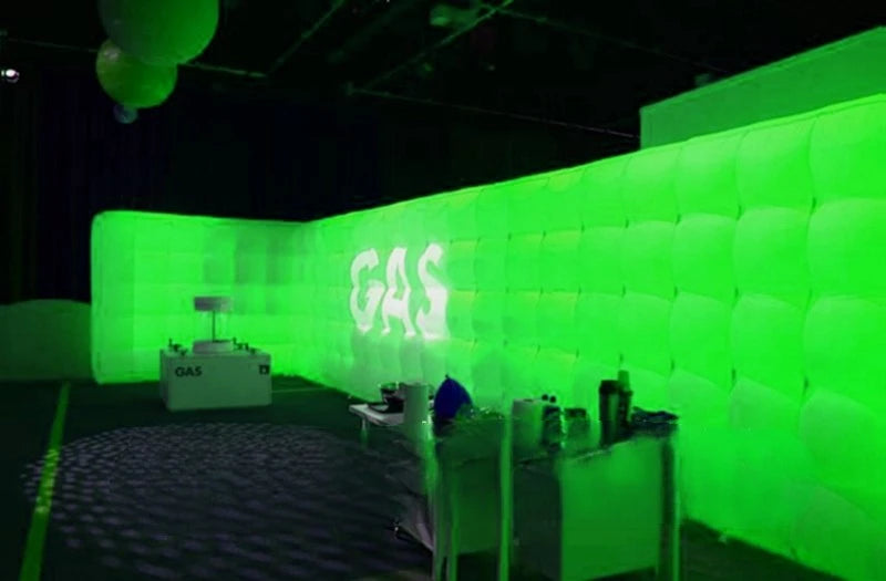 trade exhibition brightest LED inflatable background wall for
