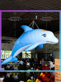 Inflatable Blue Dolphin for Ocean  Free Shipping Giant Theme Event Decoration Lovely Blow Up Hanging Dolphin Model Toys
