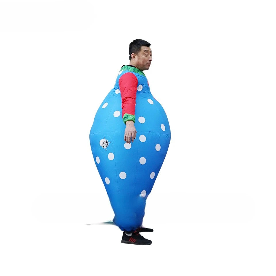 Walking Inflatable Drama Stage Performance Joker Costume Colourful Adult Wearable Blow Up Clown Suit For Circus Show