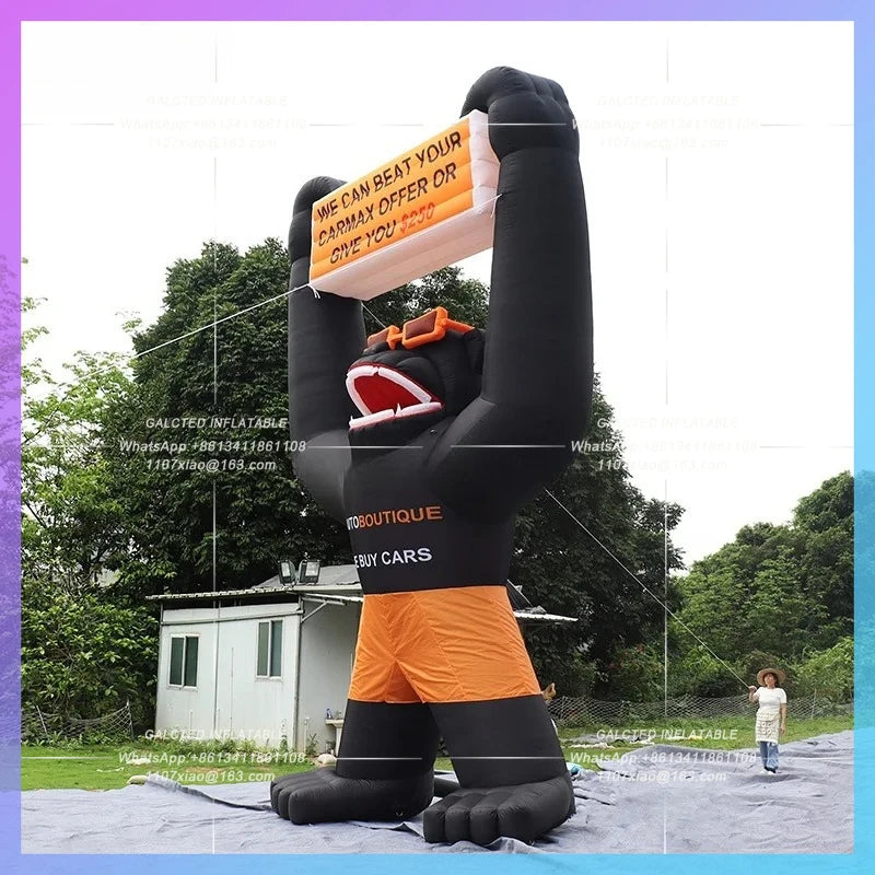 Animal Model For Advertising Giant inflatable Monkey Cartoon  Inflatable Doll Inflatable For Promotion-Toys