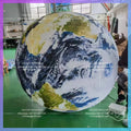 Inflatable Earth Globe Ball Space Theme Party Decoration Big With Led Lamp Hanging Giant Inflatable Planet Balloon